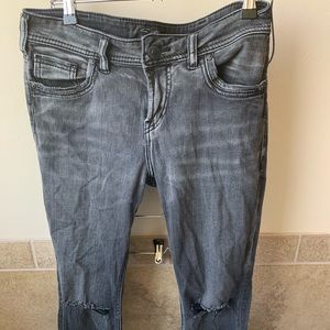 Silver Avery ankle skinny jeans